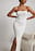 Fijngebreide tube-jurk met hoge split