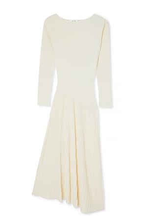 Fine Knitted Midi Dress Offwhite | NA-KD