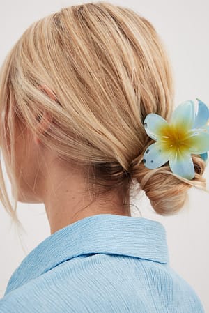 Blue Flower Hair Clip