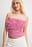 Frill Detailed Knitted Tube Top