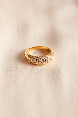 Gold 18K Gold Plated Baguette Ring