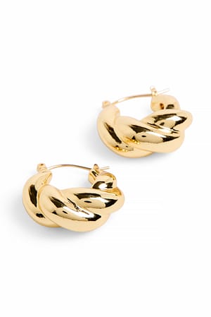 Chubby Donut Hoops - Silver