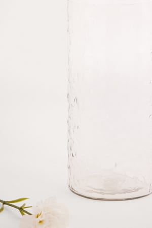 Glass Vase i hamret glas