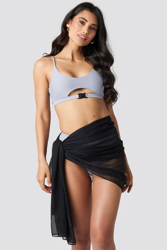 Square Shape Sarong Black