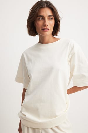 White Oversize-muotoiltu t-paita