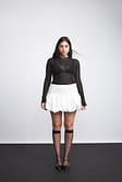 Black High Neck Fine Knitted Top