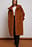Płaszcz ze sztucznego futra z wysokim kołnierzem