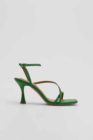 Green Zandloper schoenen met hak