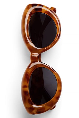 Amber Inflated Cateye Sunglasses