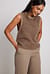 Jacquard Knit Pattern Vest