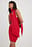 Dżersejowa sukienka mini z apaszką
