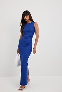Solid Jersey Sleeveless Maxi Dress