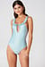 Tied Front Frill Swimsuit