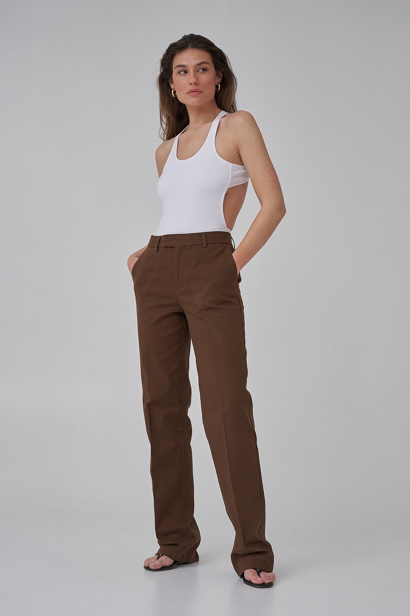 Sets Hosen mit hoher Taille | Schwere Baumwollhose mit langen Beinen - QL97902