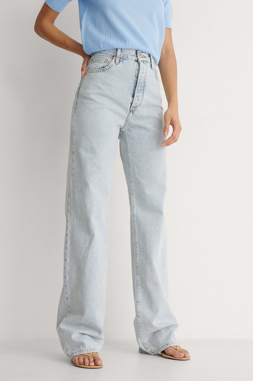 Jeans High Waisted Jeans | Jean Mit Weiten Beinen Und Hoher Taille - MK74683