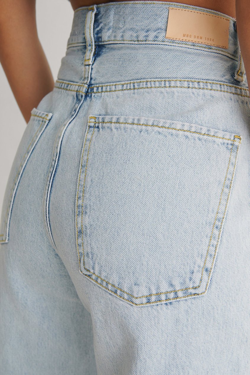 Jeans High Waisted Jeans | Jean Mit Weiten Beinen Und Hoher Taille - MK74683