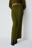 Striped Fringed Knitted Skirt