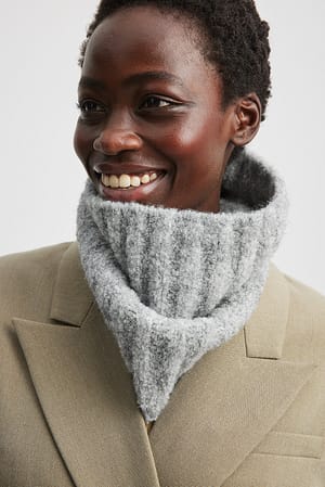 Grey Knitted Snood