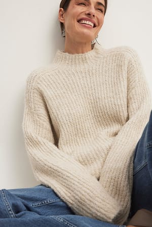 Offwhite Knitted Sweater