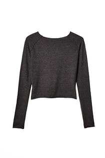 Thin Knitted Raw Hem Sweater Grey | NA-KD