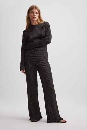 Black Pantaloni in maglia