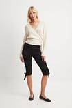 Paulina Wrap Knit Cardigan Offwhite