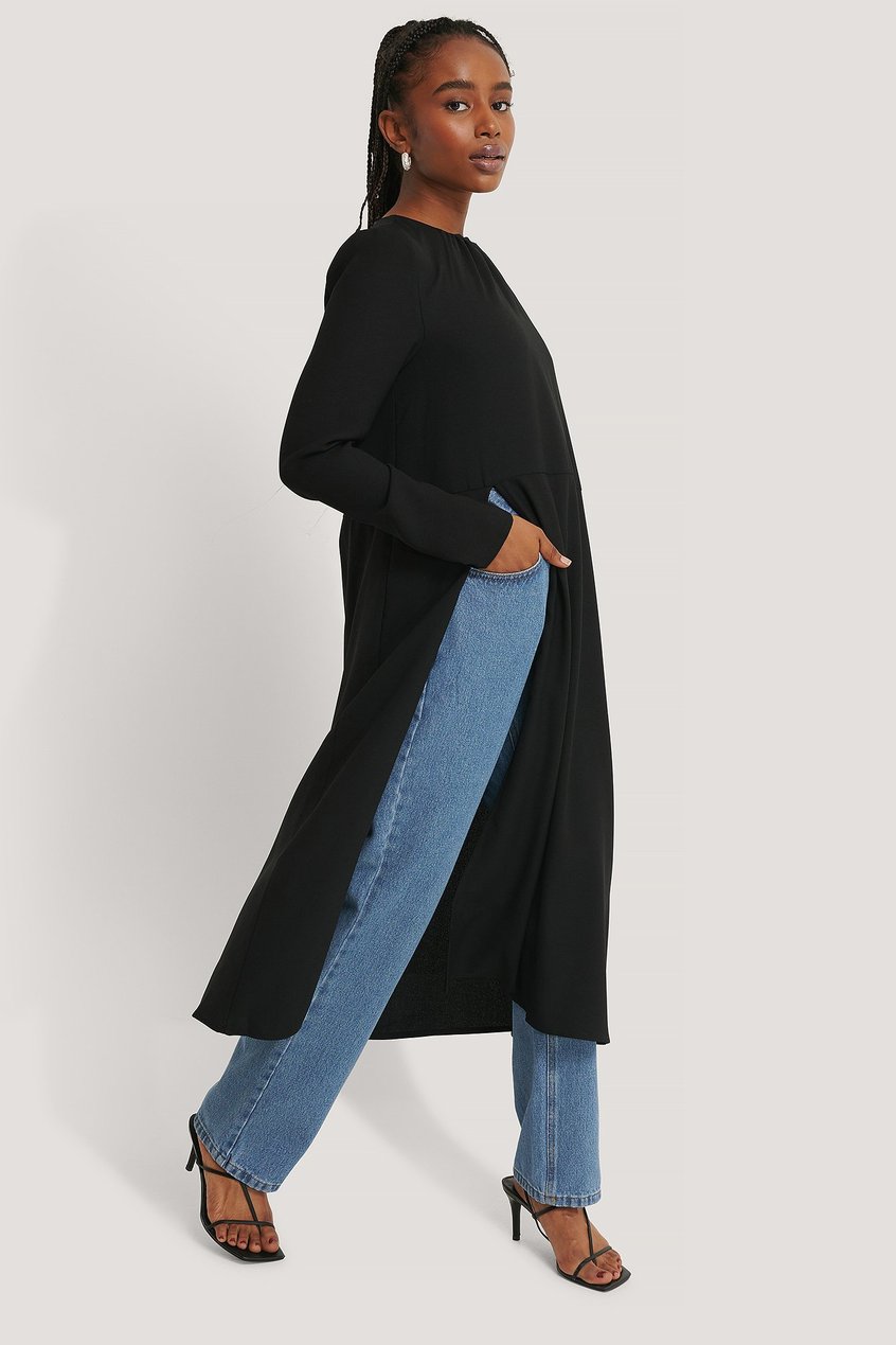 Kleider Influencer Collections | High Slit Midi Dress - FI30449