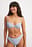 Culotte de bikini échancrée avec bordure en dentelle