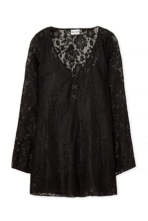 Black Lace Mini Dress