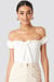White Frill Bardot Bodysuit