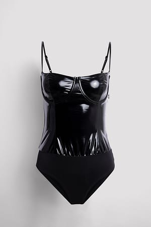Black Body corsetto in latex