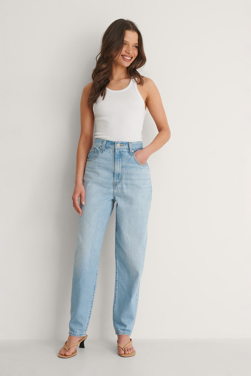 Jean Jean mom | High Loose Taper Jeans Near Sighted - IS37016