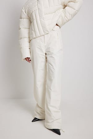 Offwhite Light Padded Trousers