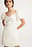 Linen Blend Puff Shoulder Mini Dress