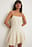 Linen Mix Pinstripe Mini Dress