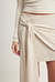 Linen Wrap Mini Skirt