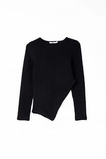 Structure Long Sleeve Top Brown