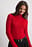 Long Sleeve Turtleneck Ribbed Knitted Top