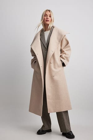 Long Double Breasted Coat Outfit
