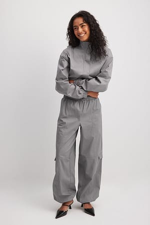 Grey Pantalón cargo amplio ajustado