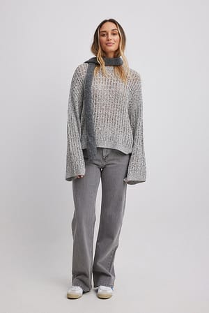 Loose Knitted Oversized Sweater  Outfit