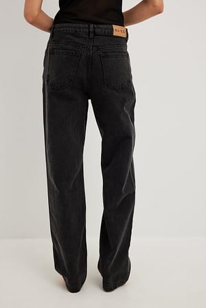 Grey Løse jeans med mellemhøj talje