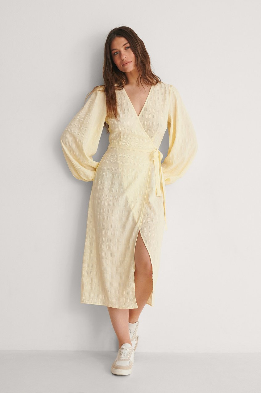 Vestidos Vestidos de primavera | Overlapped Structured Midi Dress - QO65758