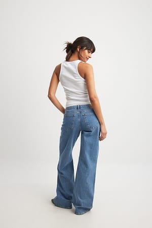 Blue Jeans met lage taille