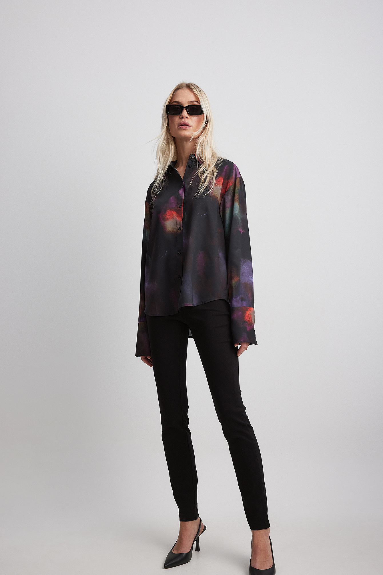 Chemisier En Laine Ample Pour Femme - Boléro à Manches Longues, épaules Tombantes, Couleur Unie - Style Y2K Décontracté - 13