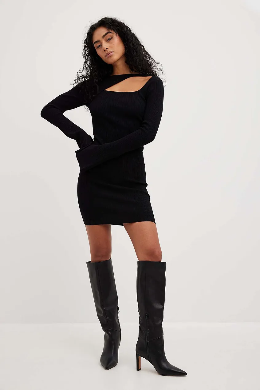 How To Wear A Sweater Dress With Boots & Shoes | NA-KD How To Wear A Sweater Dress With Boots & Shoes | NA-KD