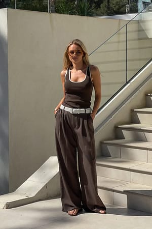 10 Ways To Wear Linen Trousers / Spring Outfit Ideas – Love Style