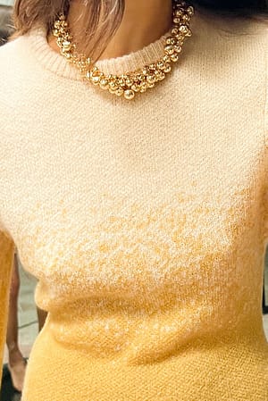 Gold Klobige Halskette