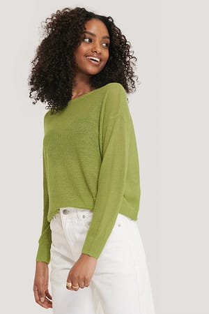 Bright Green Pullover