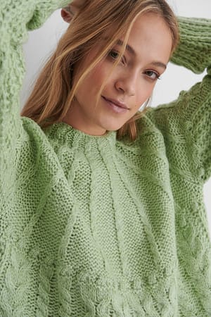 Pastel Green Handia Sweater